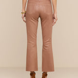 L'AGENCE - Kendra Coated Cropped Flare Jean