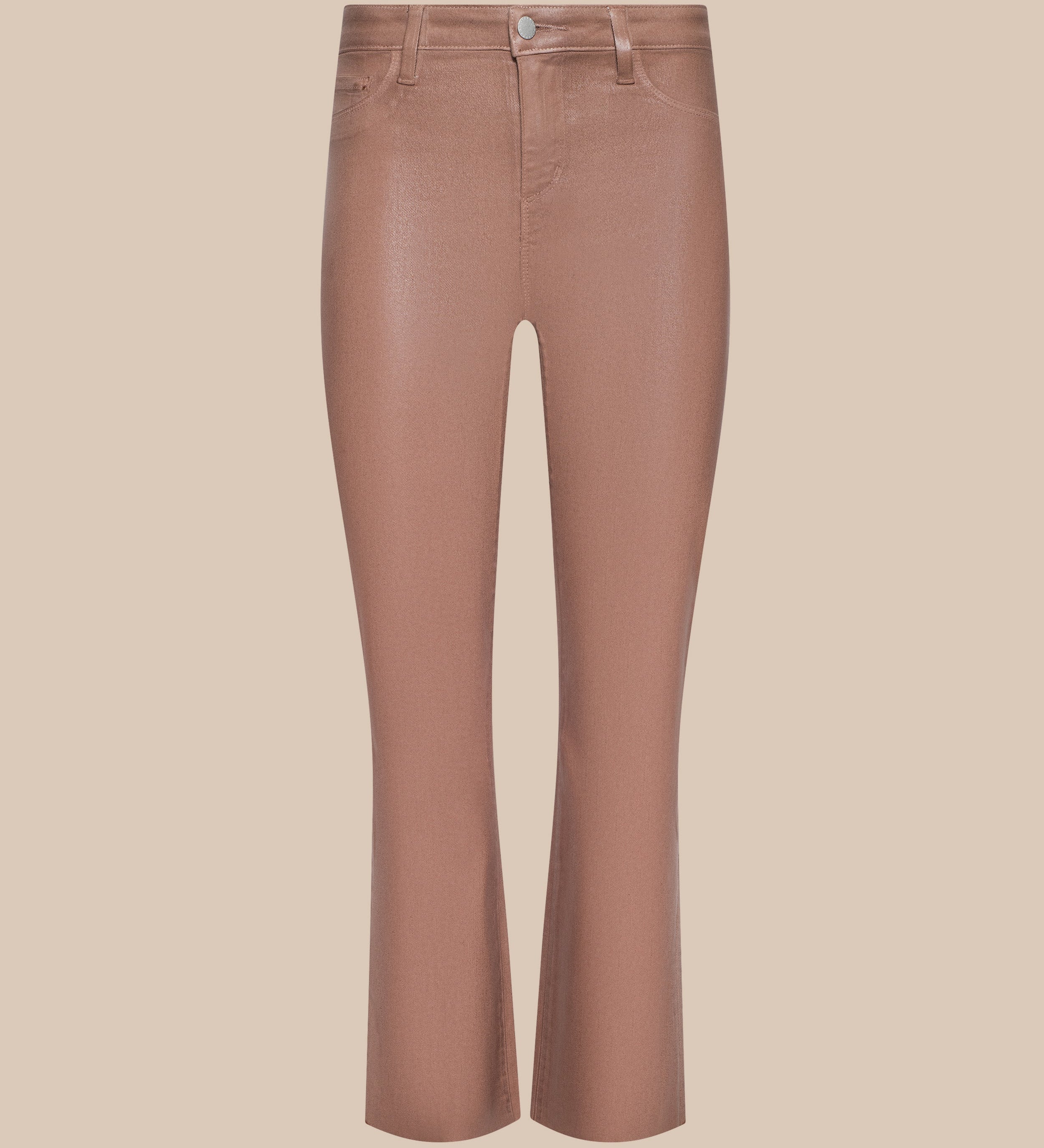 L'AGENCE - Kendra Coated Cropped Flare Jean