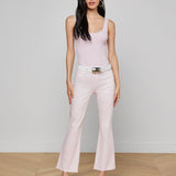 L'AGENCE - Kendra Coated Cropped Flare Jean