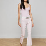 L'AGENCE - Kendra Coated Cropped Flare Jean