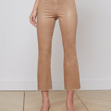 L'AGENCE - Kendra Coated Cropped Flare Jean