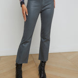 L'AGENCE - Kendra Coated Cropped Flare Jean
