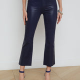 L'AGENCE - Kendra Coated Cropped Flare Jean