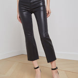 L'AGENCE - Kendra Coated Cropped Flare Jean