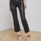 L'AGENCE - Kendra Coated Cropped Flare Jean