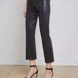 L'AGENCE - Kendra Coated Cropped Flare Jean
