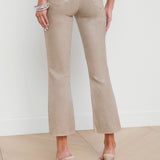 L'AGENCE - Kendra Coated Cropped Flare Jean