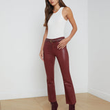 L'AGENCE - Kendra Coated Cropped Flare Jean