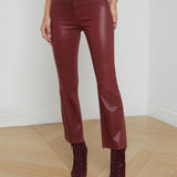 L'AGENCE - Kendra Coated Cropped Flare Jean