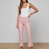 L'AGENCE - Kendra Coated Cropped Flare Jean