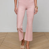 L'AGENCE - Kendra Coated Cropped Flare Jean