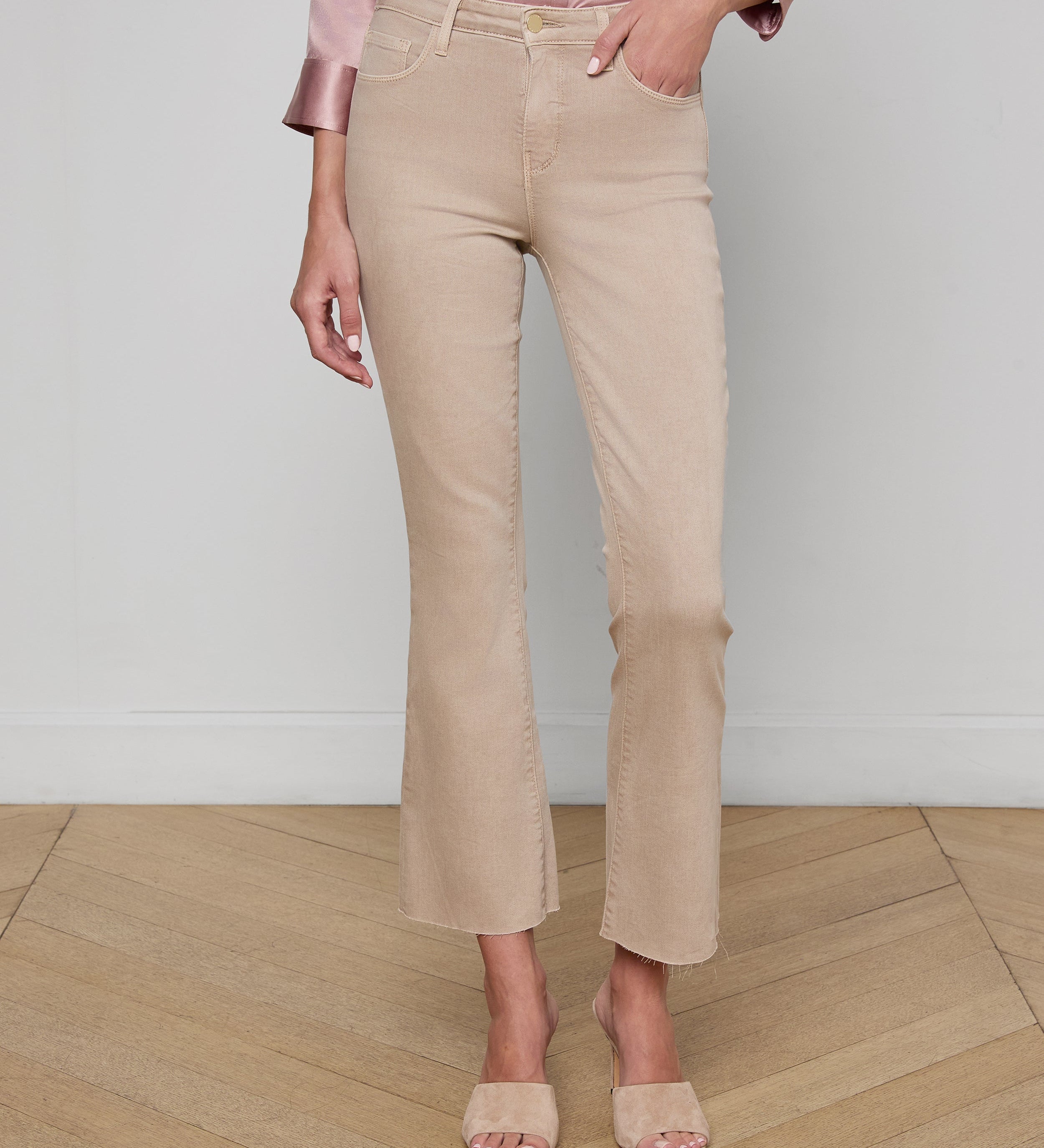 L'AGENCE - Kendra Cropped Flare Jean