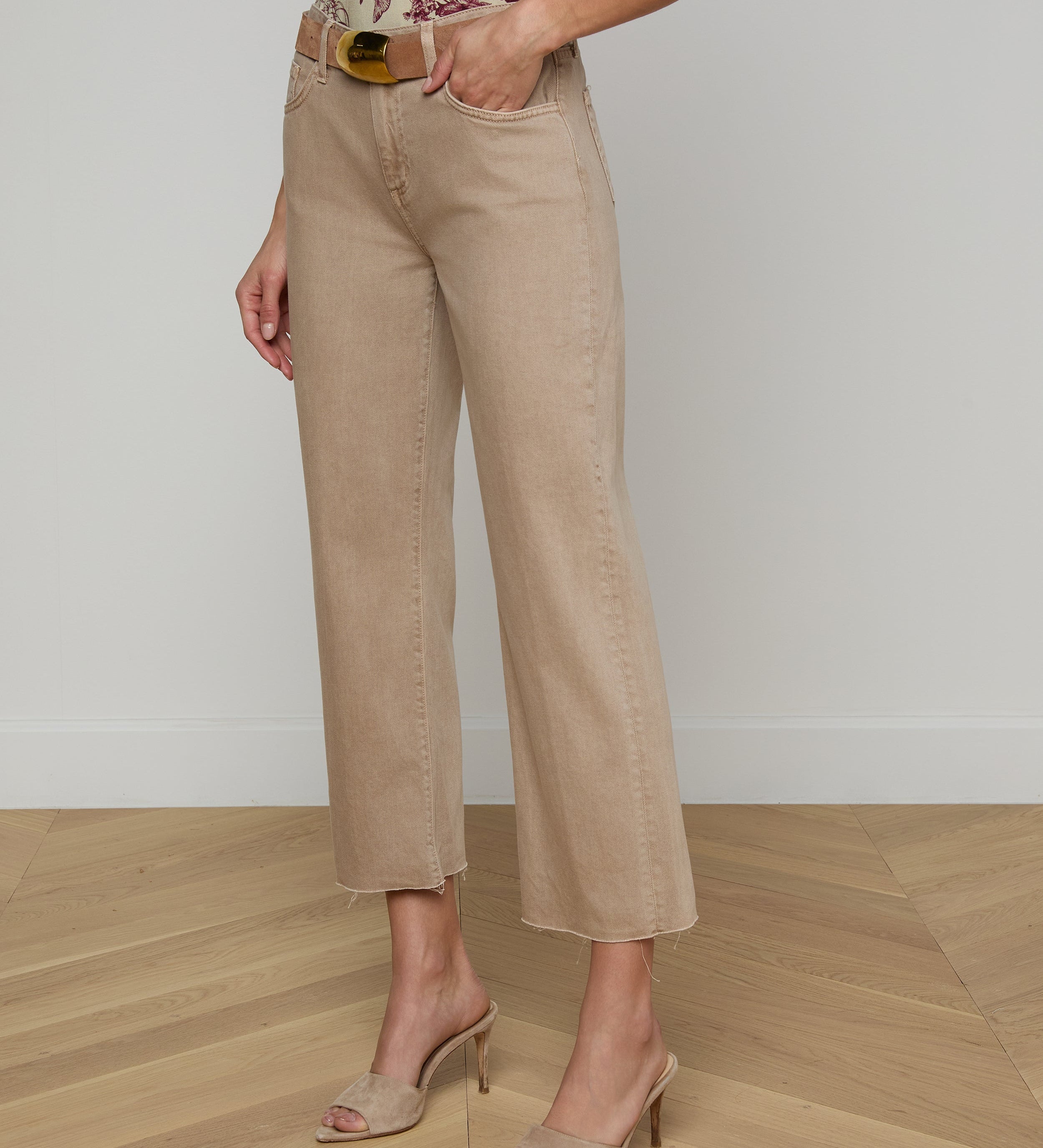 L'AGENCE - Wanda Cropped Wide - Leg Jean