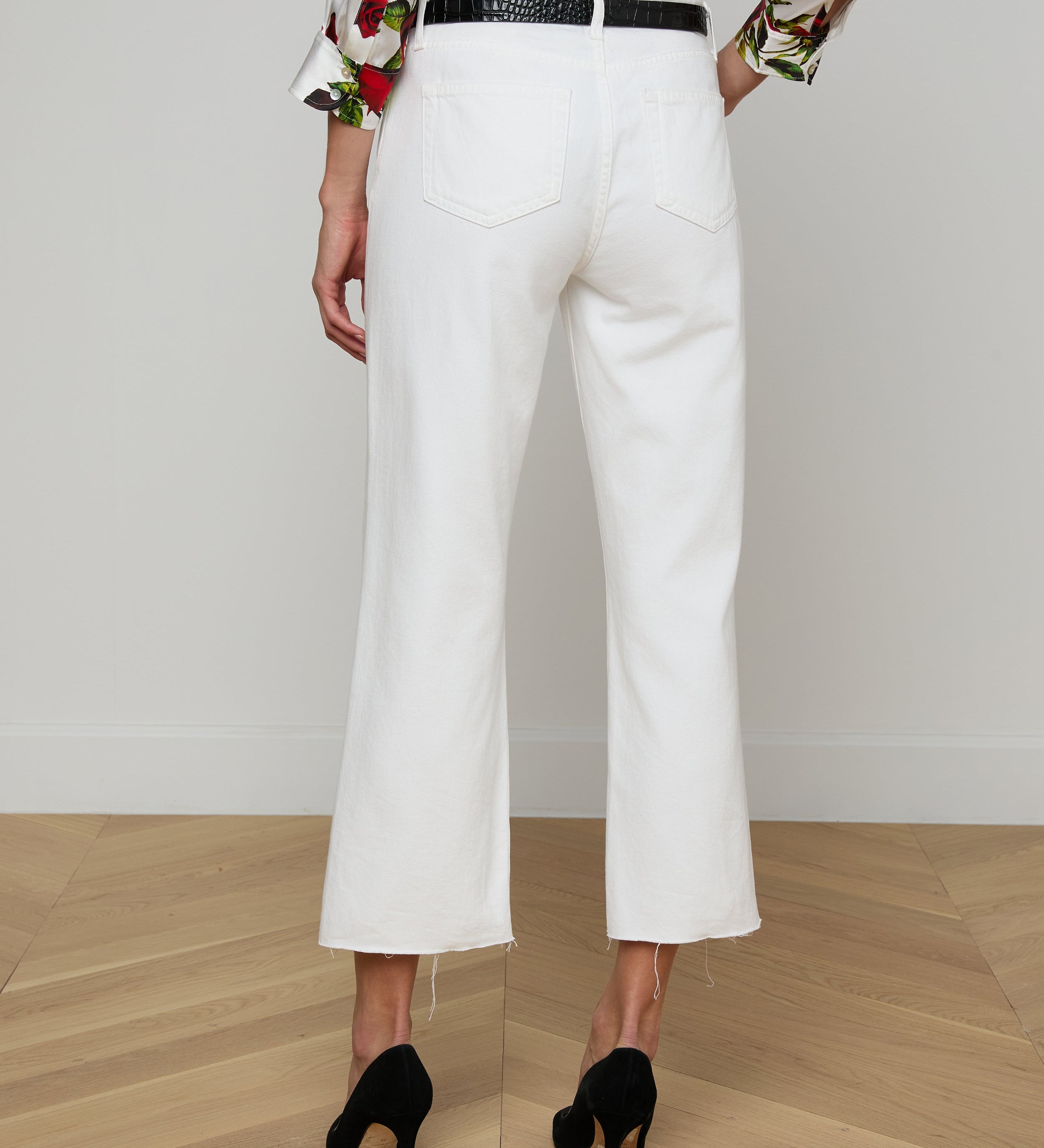 L'AGENCE - Wanda Cropped Wide - Leg Jean