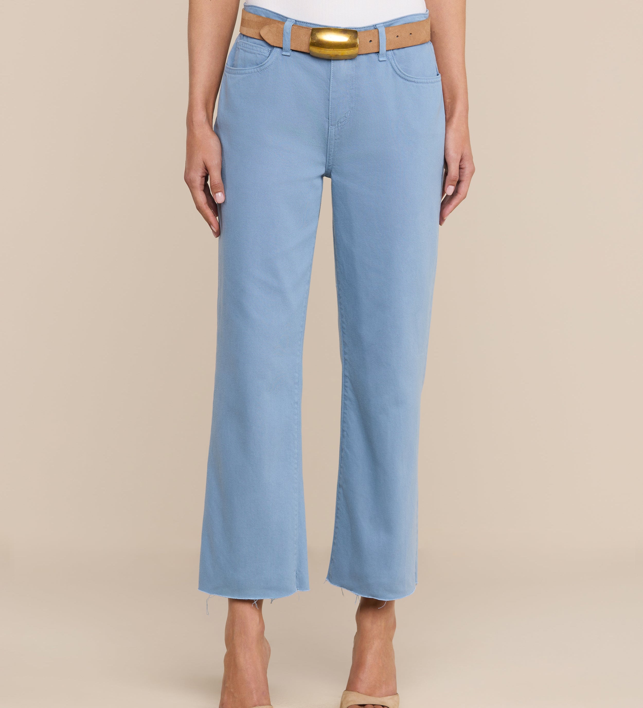 L'AGENCE - Wanda Cropped Wide - Leg Jean