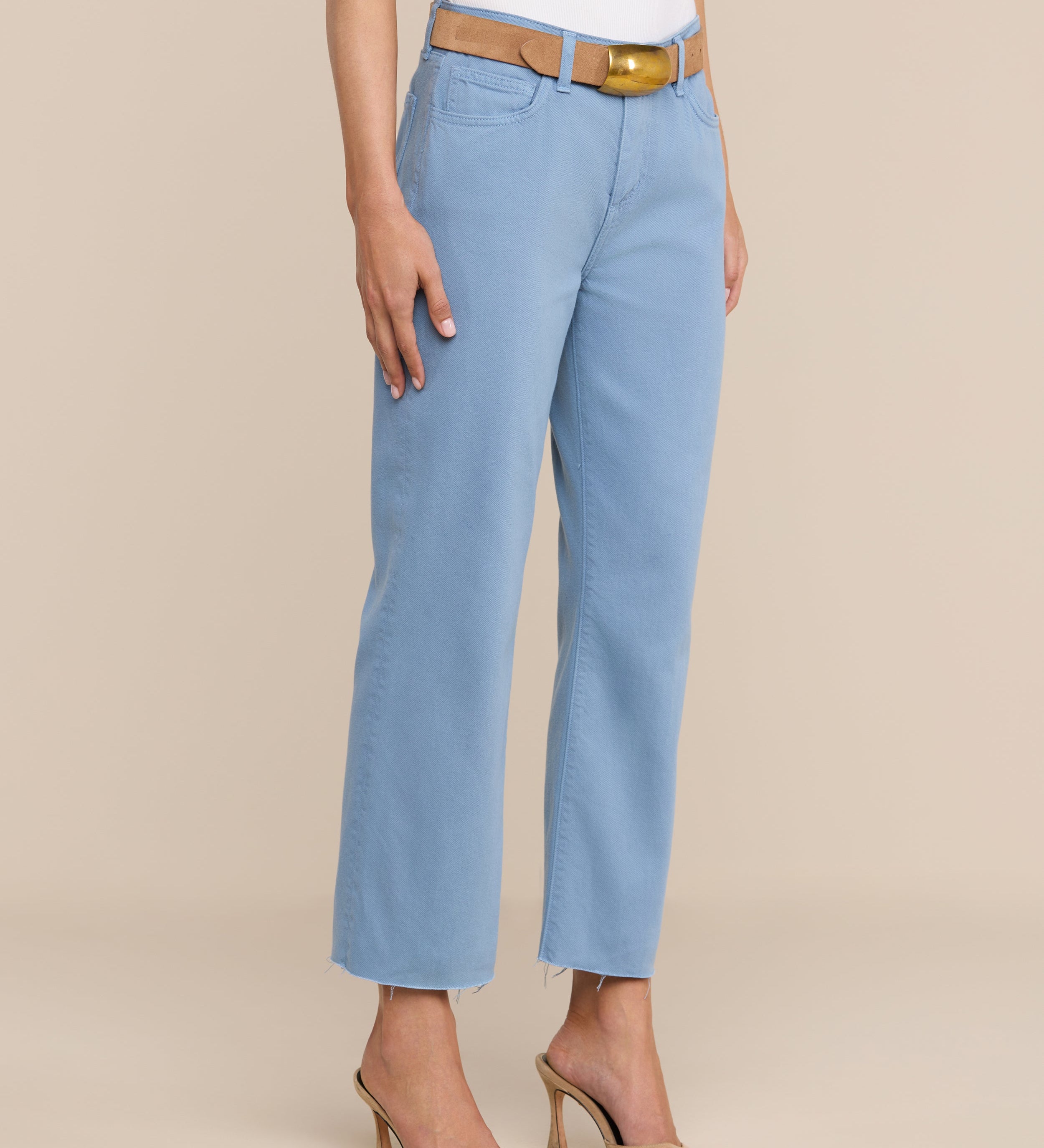 L'AGENCE - Wanda Cropped Wide - Leg Jean