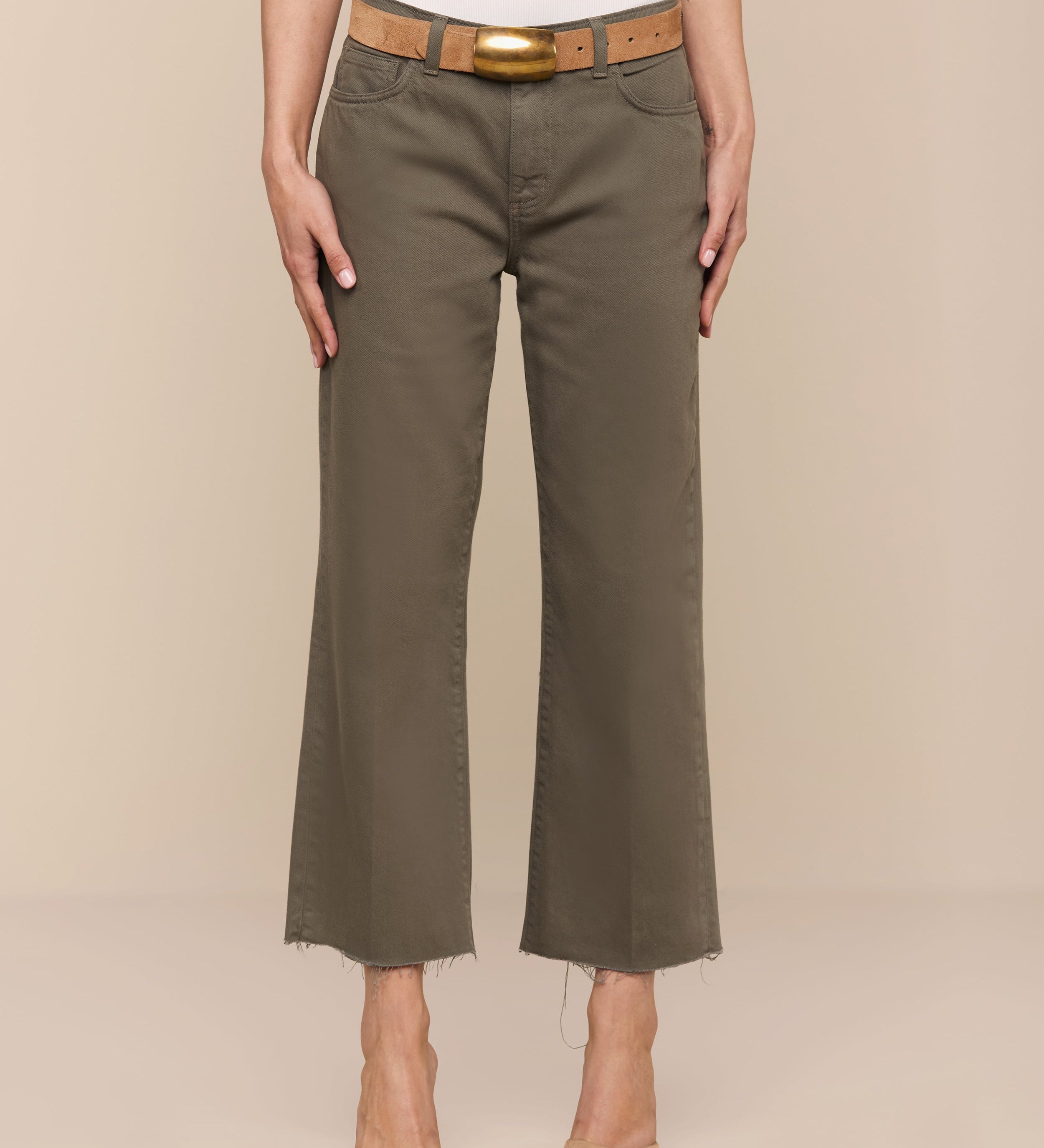 L'AGENCE - Wanda Cropped Wide - Leg Jean
