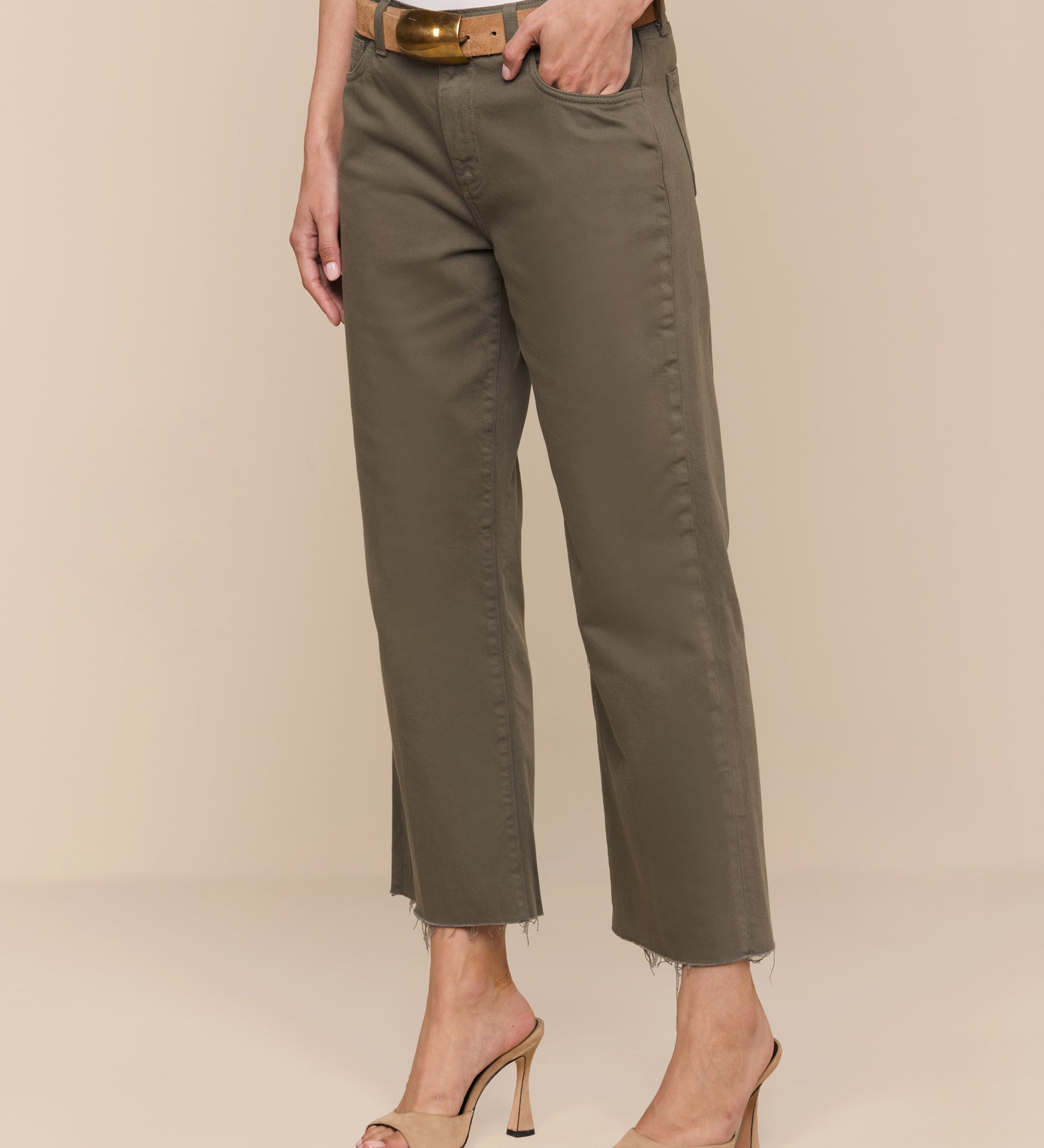 L'AGENCE - Wanda Cropped Wide - Leg Jean