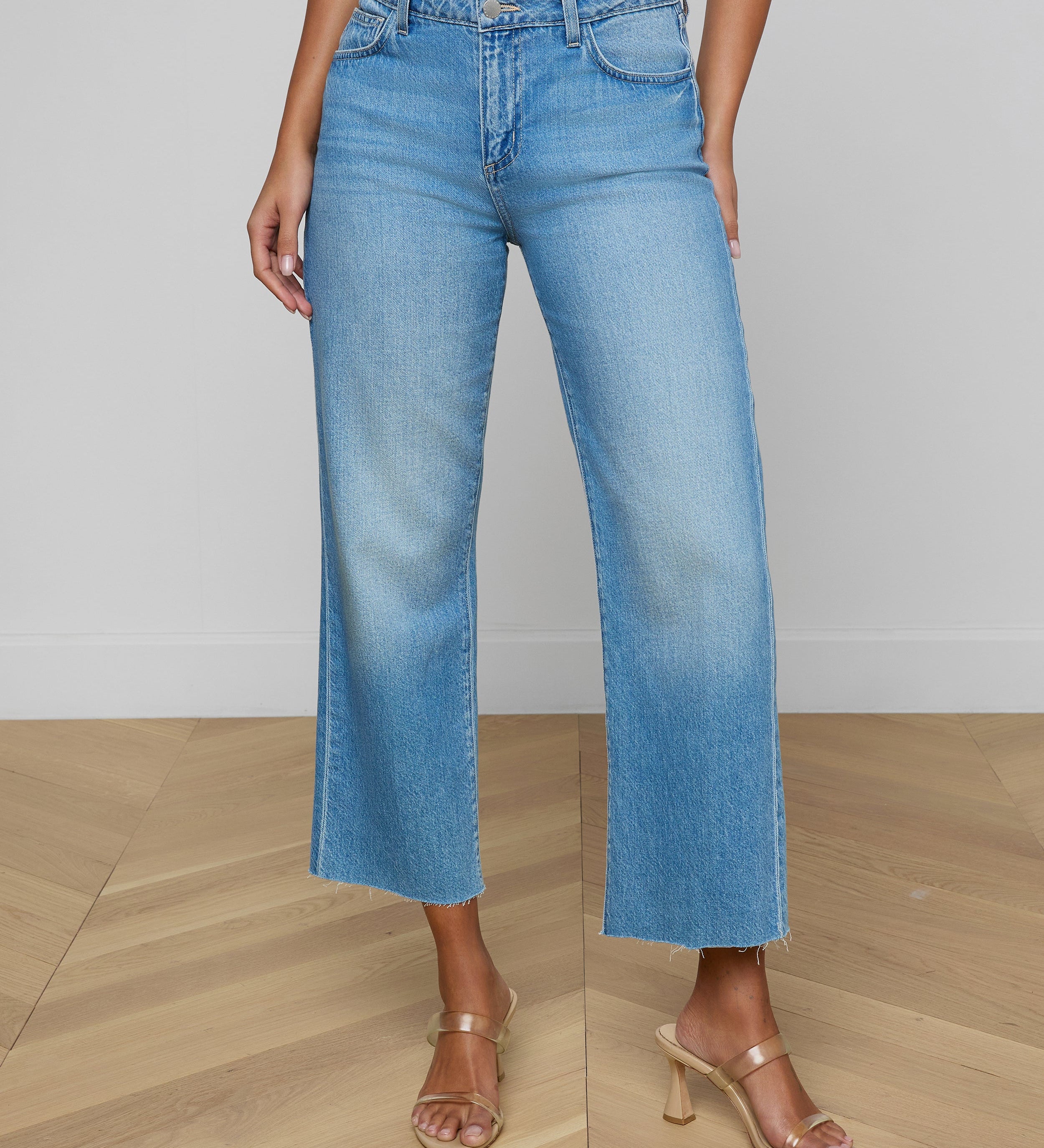 L'AGENCE - Wanda Cropped Wide - Leg Jean