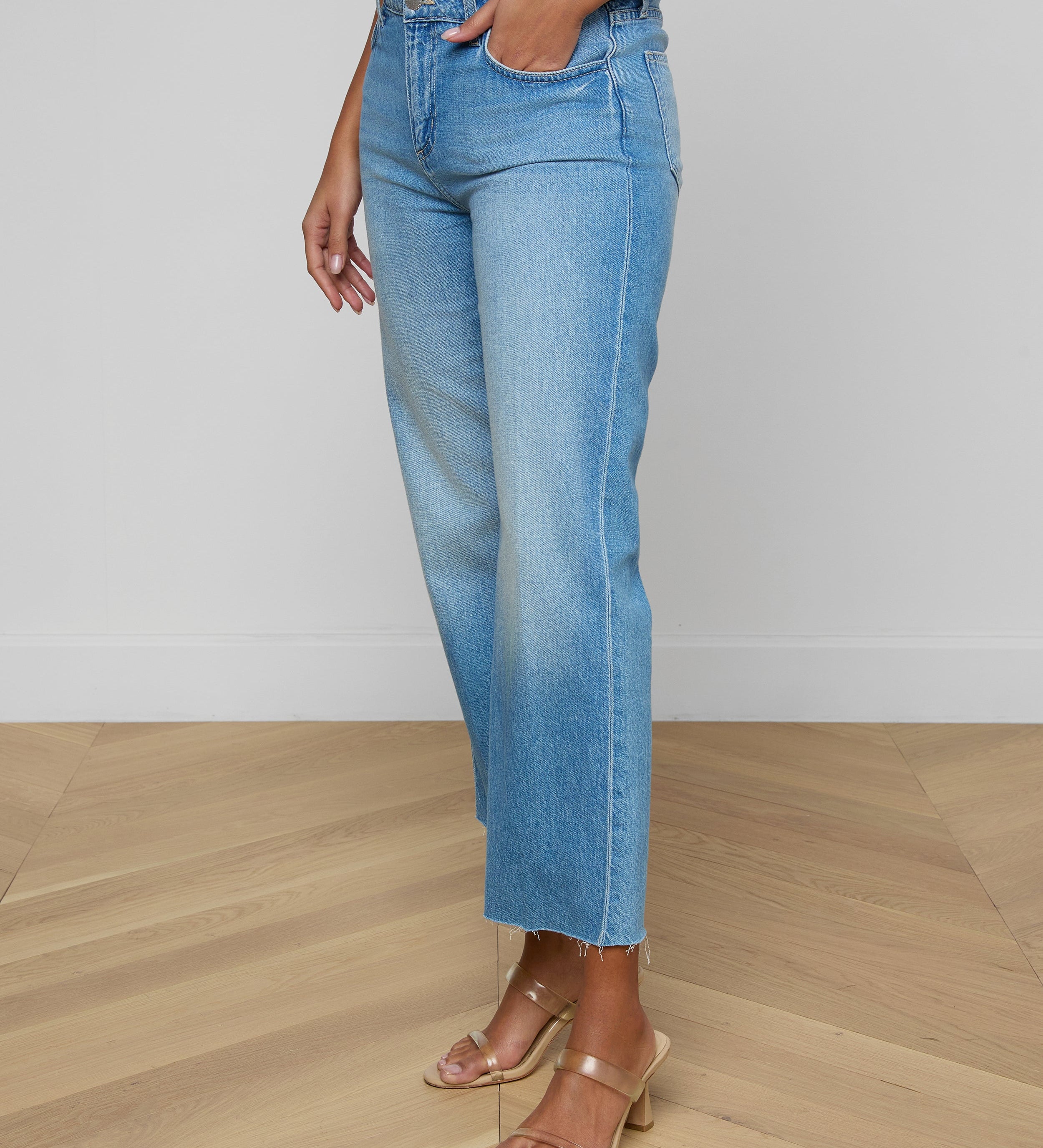 L'AGENCE - Wanda Cropped Wide - Leg Jean