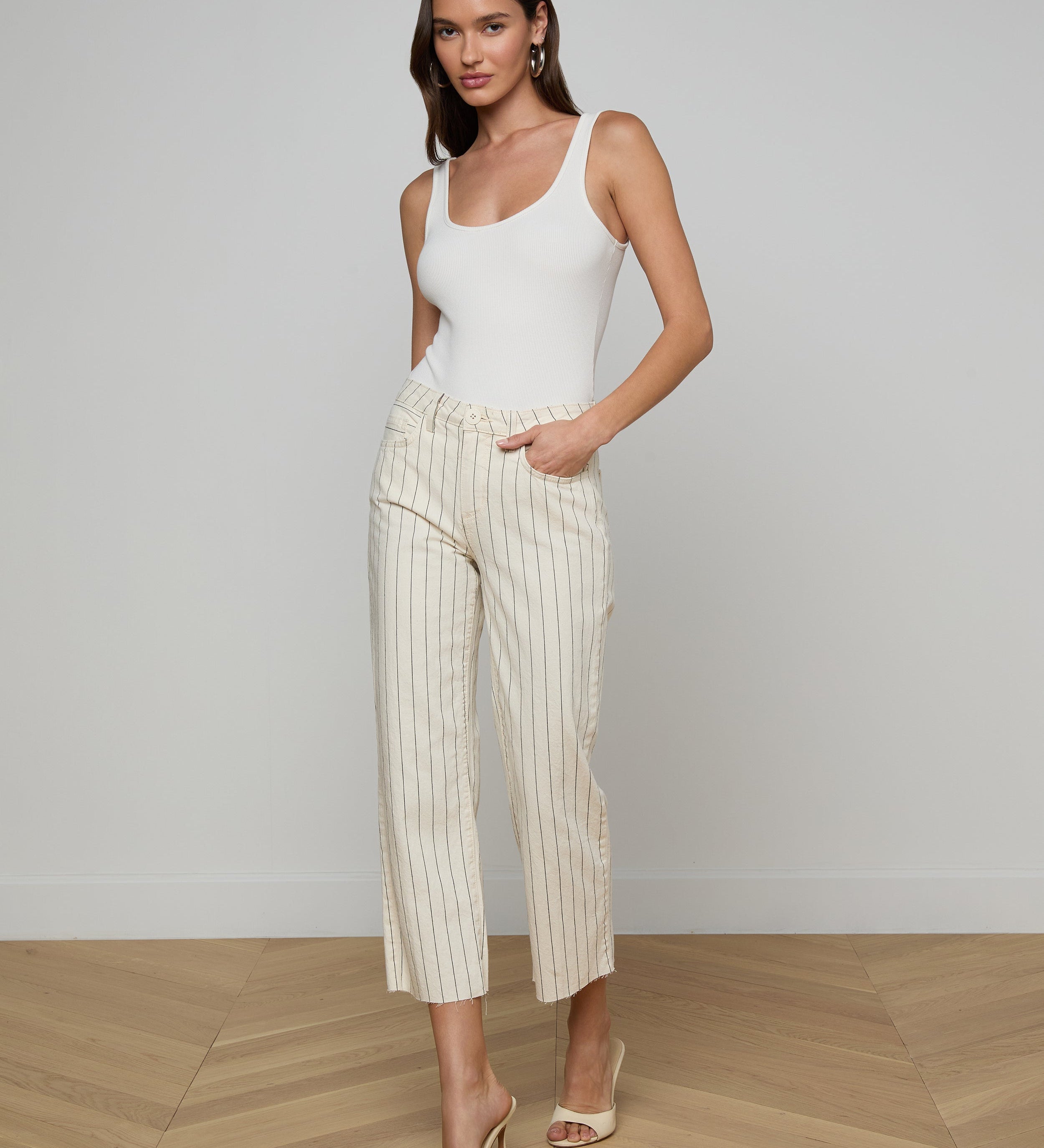 L'AGENCE - Wanda Cropped Wide - Leg Pant
