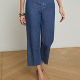 L'AGENCE - Wanda Cropped Wide-Leg Jean