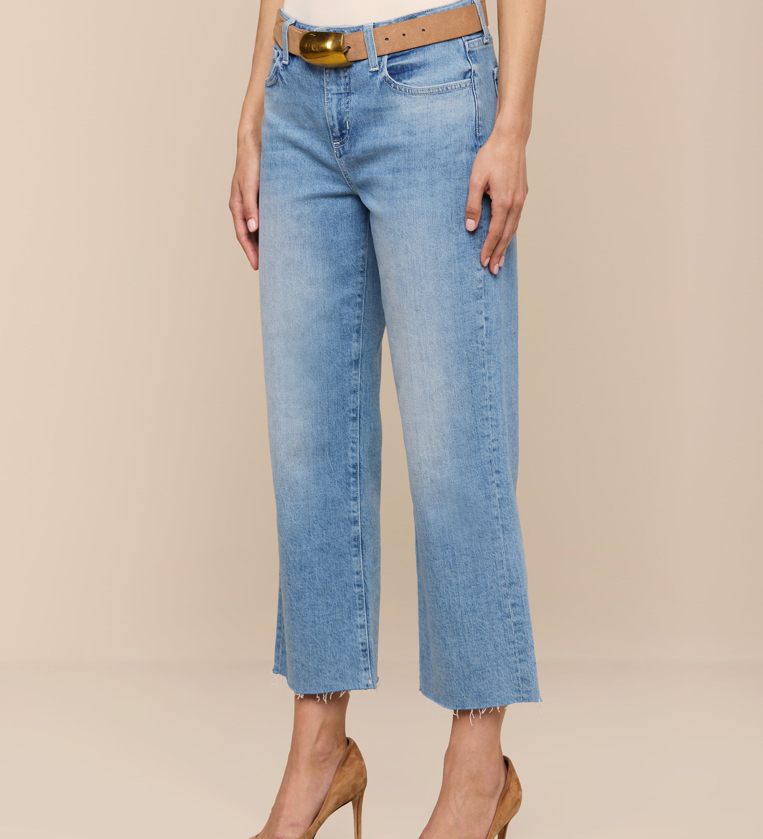 L'AGENCE - Wanda Cropped Wide - Leg Jean