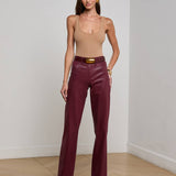 L'AGENCE - Clayton Coated Wide-Leg Jean