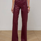 L'AGENCE - Clayton Coated Wide-Leg Jean