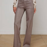 L'AGENCE - Clayton Coated Wide-Leg Jean