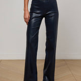 L'AGENCE - Clayton Coated Wide-Leg Jean