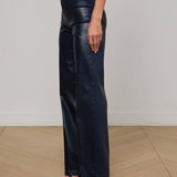 L'AGENCE - Clayton Coated Wide-Leg Jean
