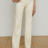L'AGENCE - Clayton Coated Wide-Leg Jean