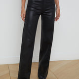 L'AGENCE - Clayton Coated Wide-Leg Jean