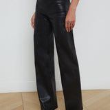 L'AGENCE - Clayton Coated Wide-Leg Jean