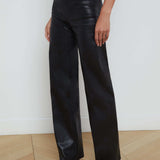L'AGENCE - Clayton Coated Wide - Leg Jean