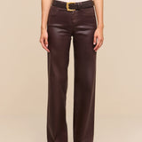 L'AGENCE - Clayton Coated Wide - Leg Jean