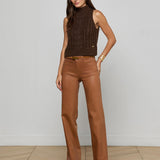 L'AGENCE - Clayton Coated Wide-Leg Jean
