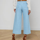 L'AGENCE - Houston Cropped Wide - Leg Jean