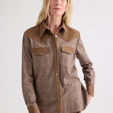 TWP - Lone Rider Shirt in Glen Plaid Wool Flannel