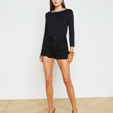 L'AGENCE - Clark Distressed Denim Short