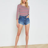 L'AGENCE - Clark Distressed Denim Short
