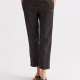 TWP - Roberts Pant in Refined Pinstripe Viscose Wool Suiting