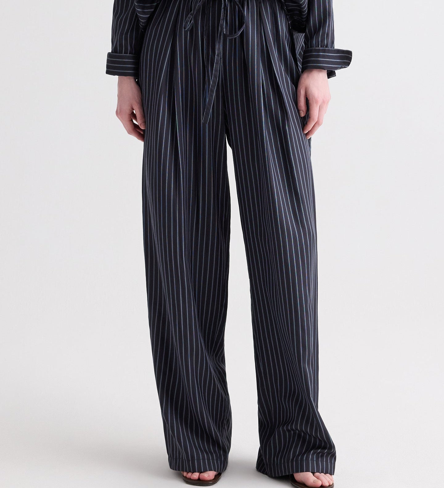 TWP - PJ Pant in Evening Stripe on Silk