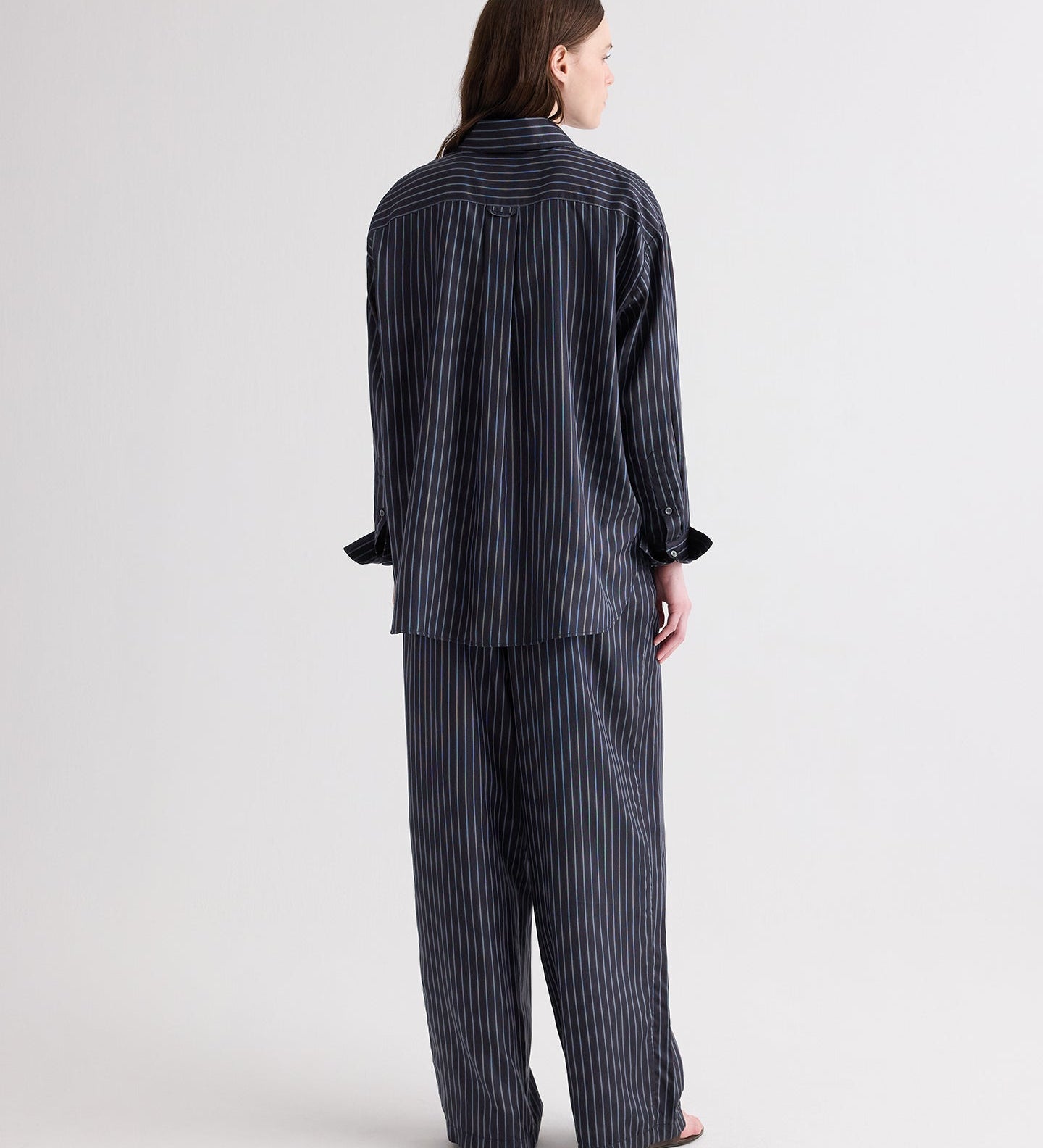 TWP - PJ Pant in Evening Stripe on Silk