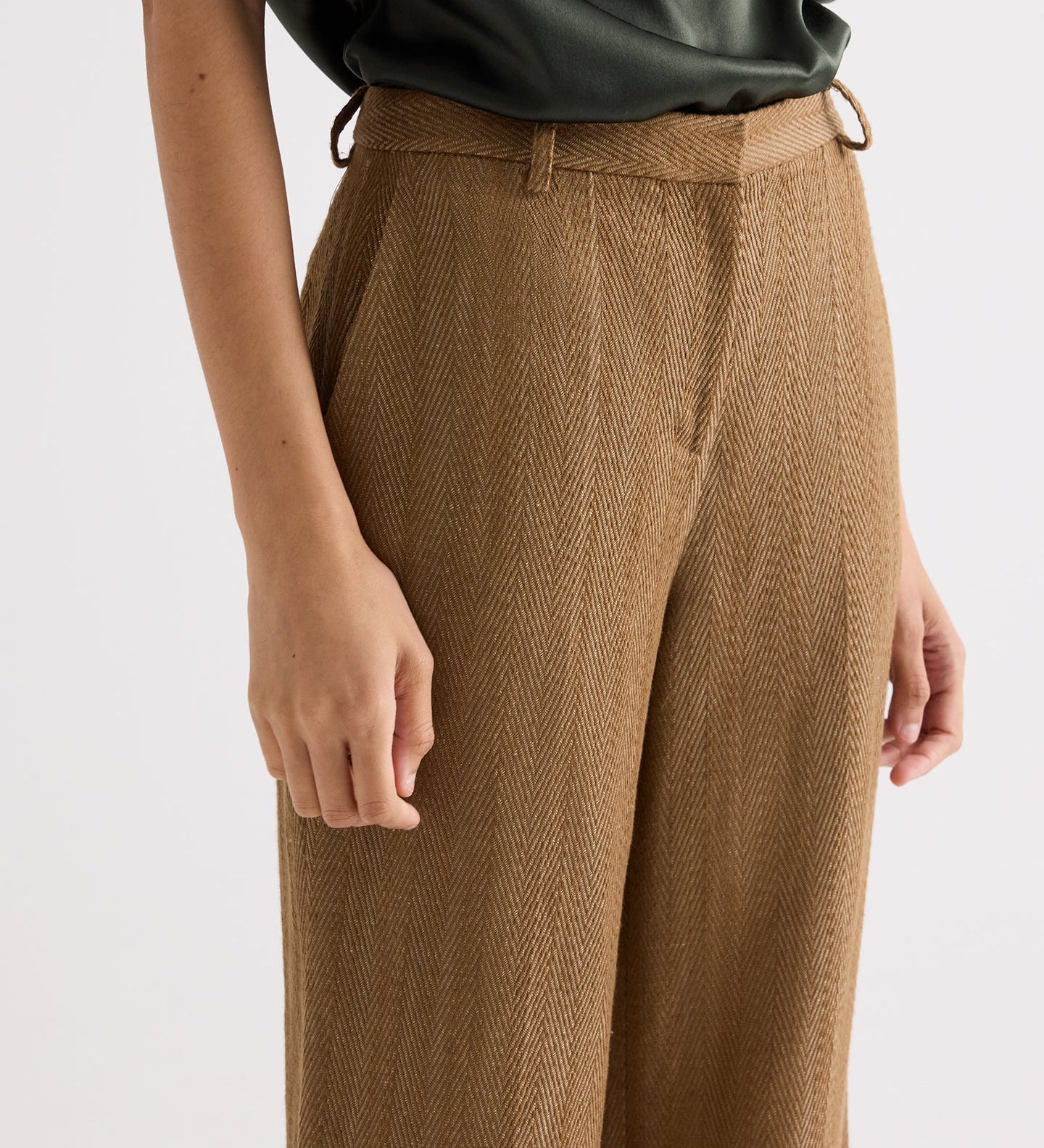 TWP - Henry Pant in Novel Herringbone Linen