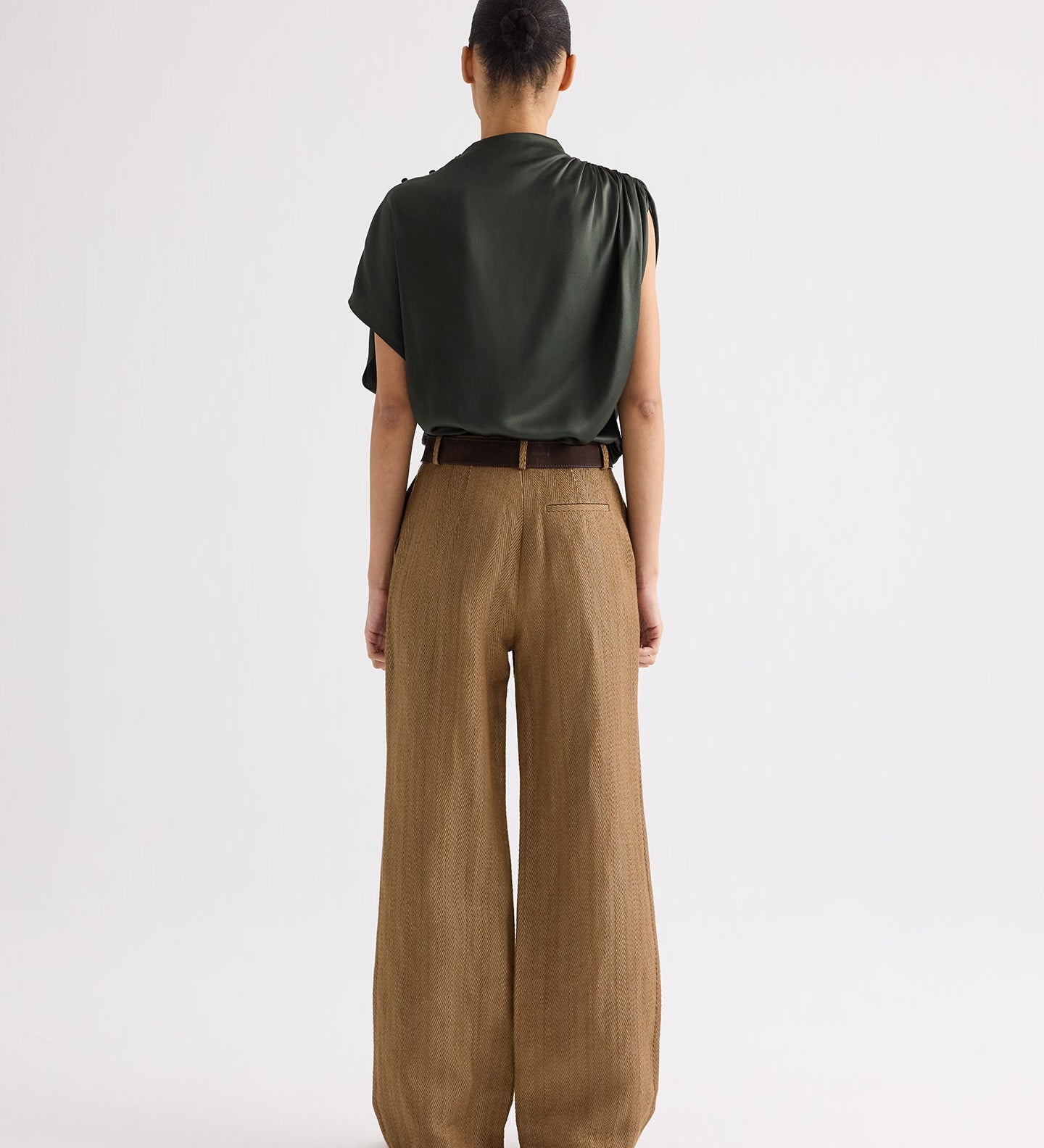 TWP - Henry Pant in Novel Herringbone Linen