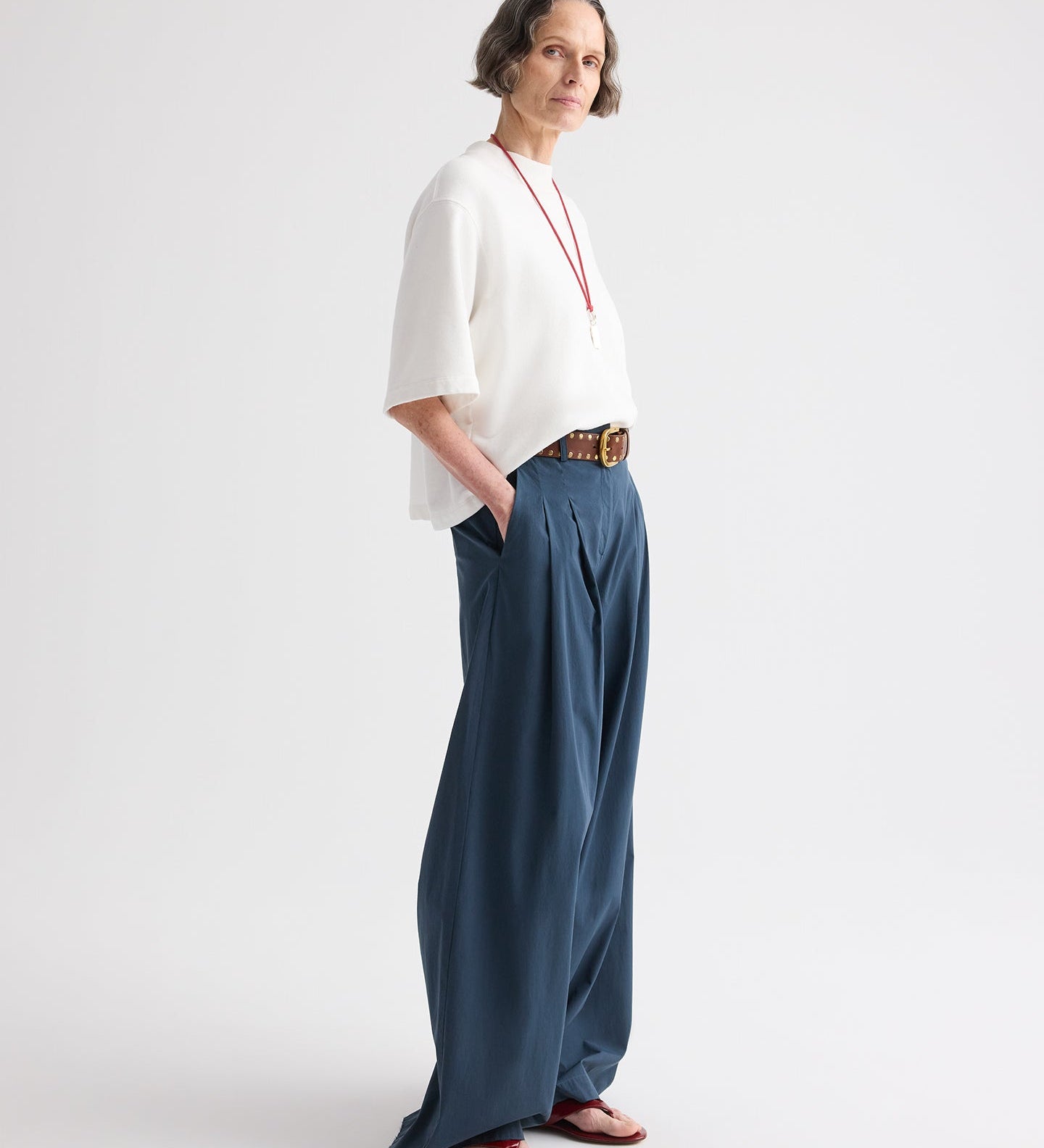 TWP - Next Didi Raw Hem Pant in Cotton Poplin
