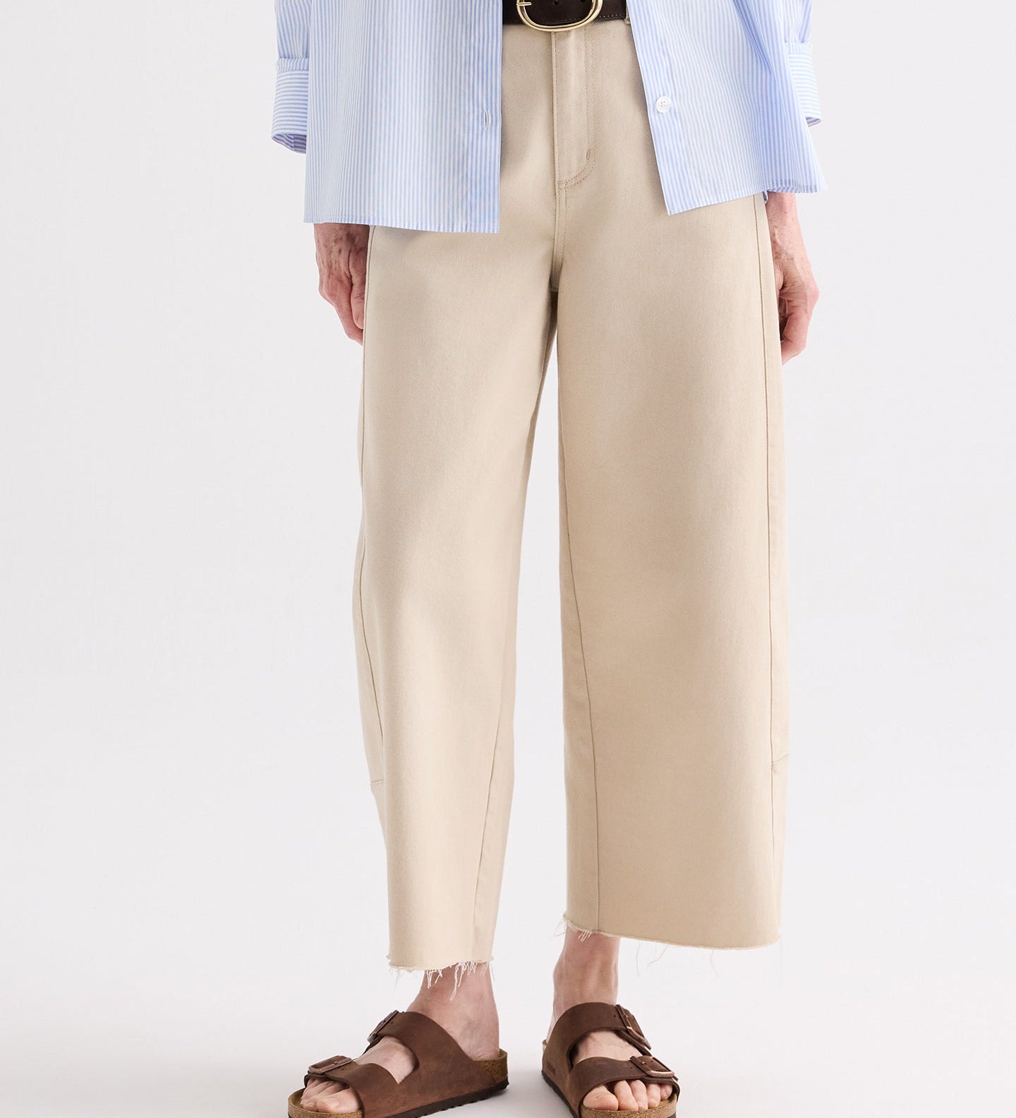TWP - Slouchy Boyfriend Jeans in Sandshell Denim