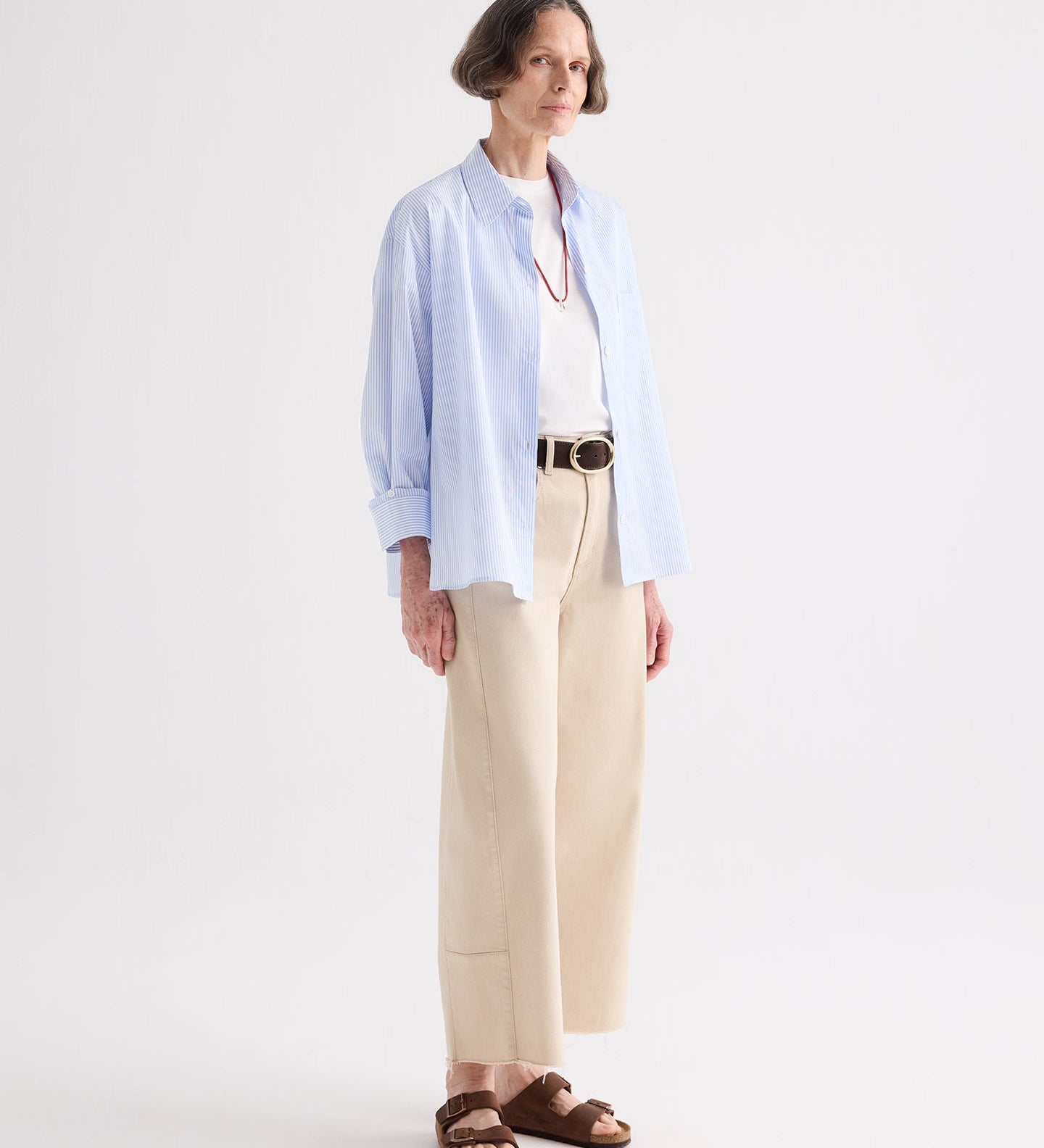 TWP - Slouchy Boyfriend Jeans in Sandshell Denim